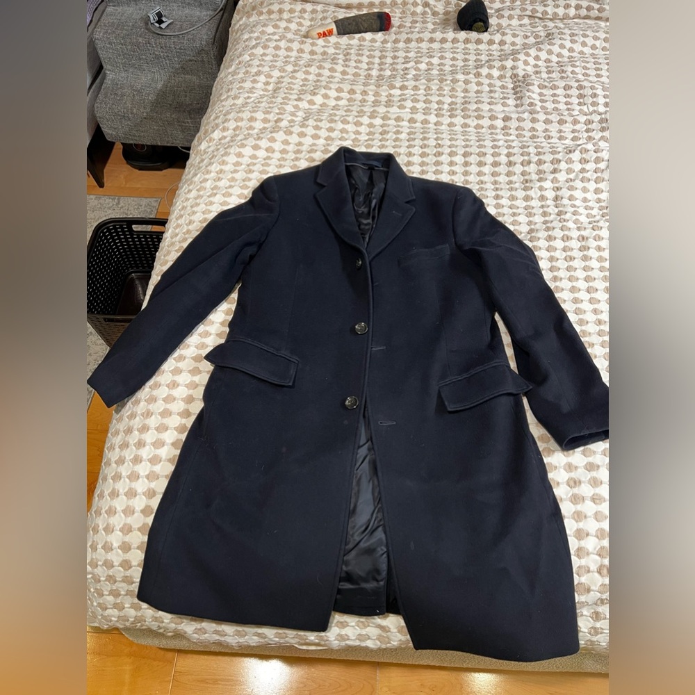 Wool and Cashmere J crew peacoat, navy
